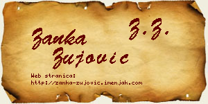 Žanka Žujović vizit kartica
